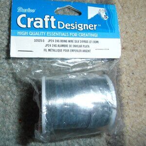 24 Yards of 24Gauge Silver Darice Craft Wire ~New!